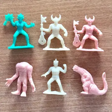 울트라 괴수 지우개. 6체 세트