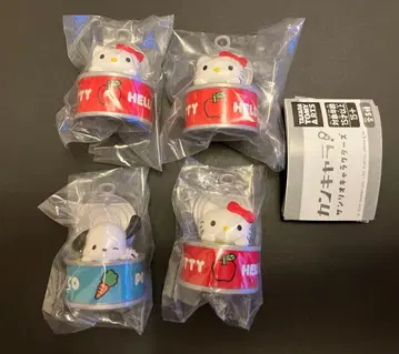 산리오 캔 캐릭터 4개 세트 키티 포차코