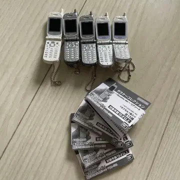 i모드 피처폰 컬렉션 5개 세트 레트로 헤이세이 가챠 캡슐 토이