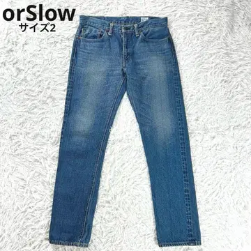 새상품급 orSlow 107 IVY FIT 스트레이트 청바지 일본제