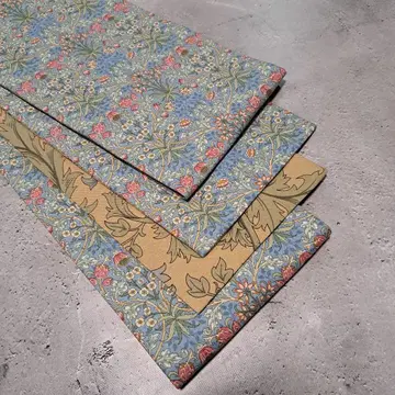 반폭 오비 장척 윌리엄 모리스 히아신스 x 아네모네 블루 리버서블