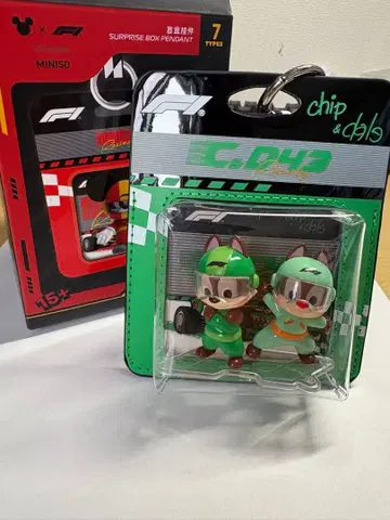 F1 칩과 데일 레이싱 키링 MINISO