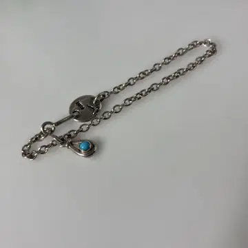 MOTO 남성용 실버 팔찌 터콰이즈 탑 포함 모토이 히데오