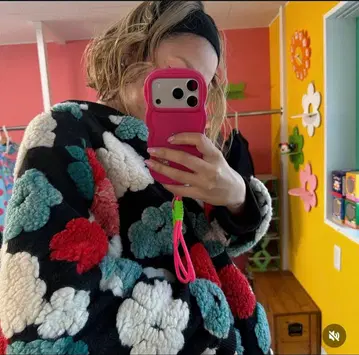 링크 앳 리버서블 보아 아우터 꽃무늬 자켓