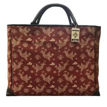 교토 아라이소 토트백 아리수카와 금봉황문 자홍색