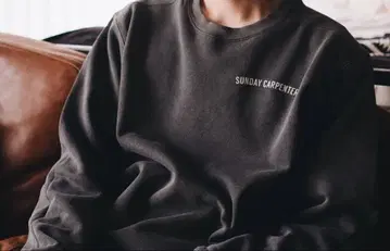 TOKYO SLOW LIFE 히구치 루이 맨투맨 흑먹색 페이드 TSL