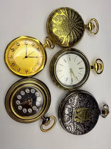 회중시계 5점 묶음 판매 레트로 앤티크풍 정크 R17