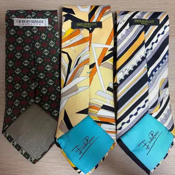 조르지오 아르마니 & 에밀리오 푸치 넥타이 세트 3종