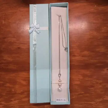 미사용 새상품 담수 진주 펄 목걸이