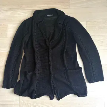HIROKO KOSHINO 히로코코시노 썸머 니트 가디건 옷깃 포함