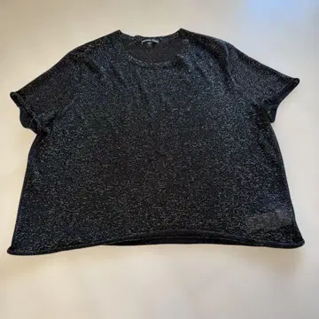 JAMES PERSE 블랙 라메 믹스 T셔츠 사이즈 1