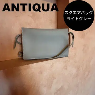antiqua 스퀘어 백 라이트 그레이 숄더 사선 가케 경량