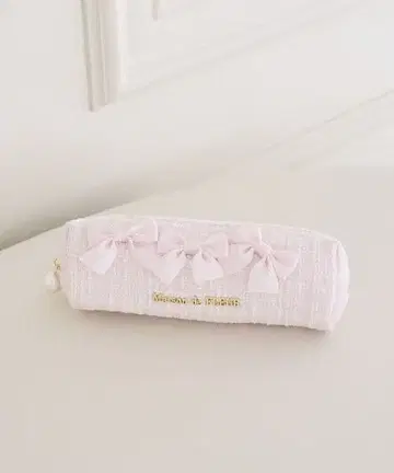 Maison de FLEUR 트위드 리본 롱 파우치