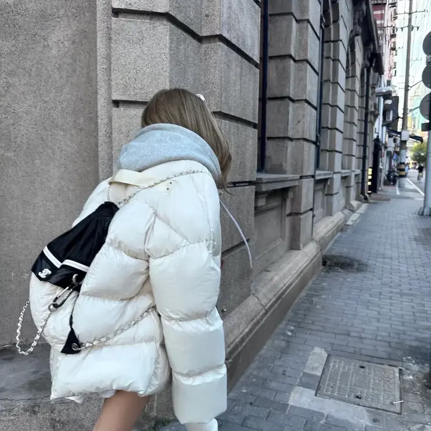 샤넬 나일론 백팩 제니 가방 블랙아이보리 정품 사진 4