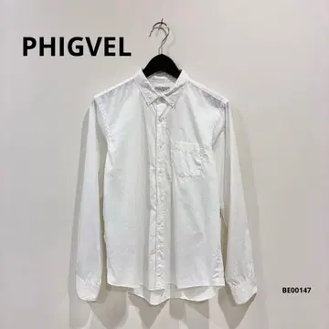 PHIGVEL 피그벨 버튼 다운 셔츠 일본제 화이트