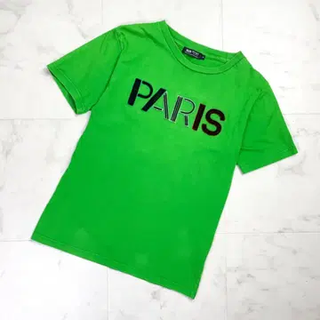 BEAMS HEART 입체 자수 T셔츠 그린 사이즈 S*OD153