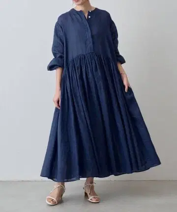 BEARDSLEY 린넨 개더 원피스