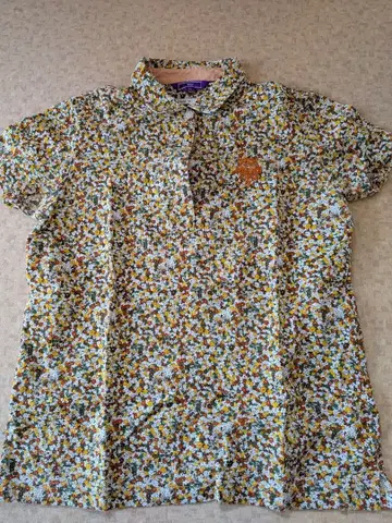 BEAMS 꽃무늬 여성용 골프 셔츠