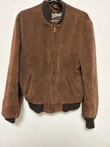 Schott 80~90s 미국제 스웨이드 가죽 자켓 봄버 블루종
