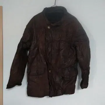 브라운 가죽 자켓