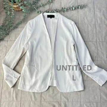 UNTITLED 노카라 자켓 L 큐프라 벤버그 얇은 소재 드레이프감