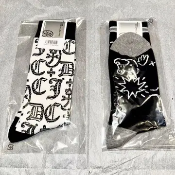 5 까스텔바작 양말 2족 세트 미사용 새상품 화이트 블랙