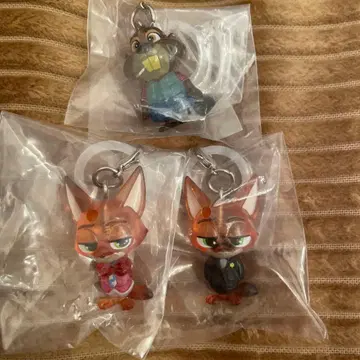 주토피아 메지루시 액세서리 가챠가챠 3개 세트