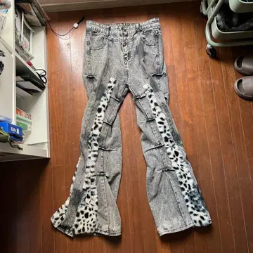 리메이크 플레어 데님 패치워크 핸드메이드 1점 한정 부츠컷