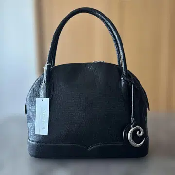 cooga 핸드백 악어 엠보싱 블랙