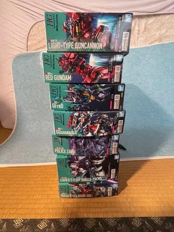 HG 지크 액스 건담 프라모델 세트 7점