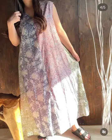 MILAN 블록 프린트 패치워크 원피스