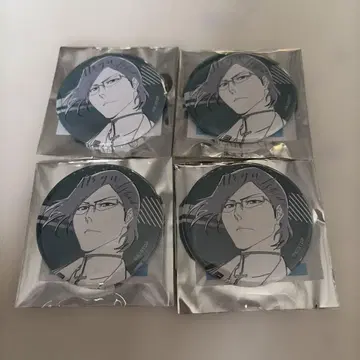 BLEACH lette-graph 캔뱃지 이시다 우류 4개