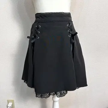 DEARMYLOVE 스커트 지뢰계 블랙 사이즈 L C095