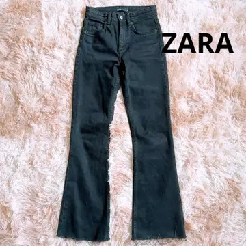 스테디셀러 인기 ZARA 블랙 부츠컷 데님 플레어 봄/여름 34