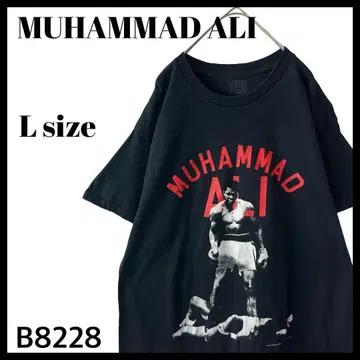 [공식] 무함마드 알리 1965년 소니 리스턴전 복서 티셔츠 블랙 L