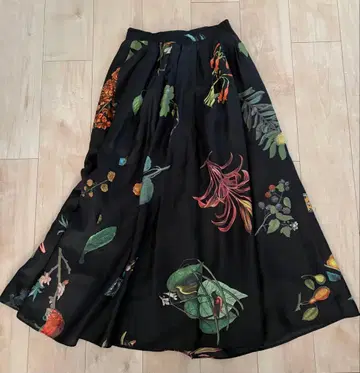 CABaN BIRD SINGING 실크 롱 스커트 XS 사이즈