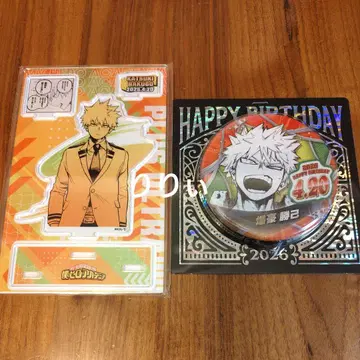 나의 히어로 아카데미아 바쿠고 카츠키 생일 캔뱃지 명장면 디오라마 피규어