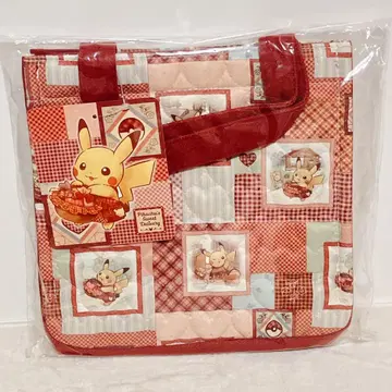 패치워크풍 미니 토트백 pikachu sweet delivery