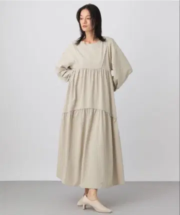 A part by 아파트바이 후쿠레 개더 퍼프 원피스