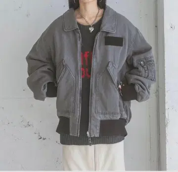 JEANASIS 지나시스 리버서블 퍼 플라이트 자켓