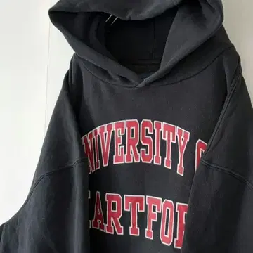 잔스포츠 HARTFORD 칼리지 후드티 2XL 블랙 구제 의류