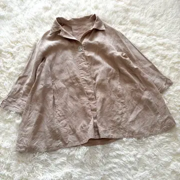 코이비토미사키 린넨 셔츠 겉옷 자켓