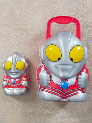 울트라맨 인형 통 대소 2개 후지야