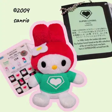 마이멜로디 산리오 SUPERLVERS 봉제 인형 키링 헤이세이