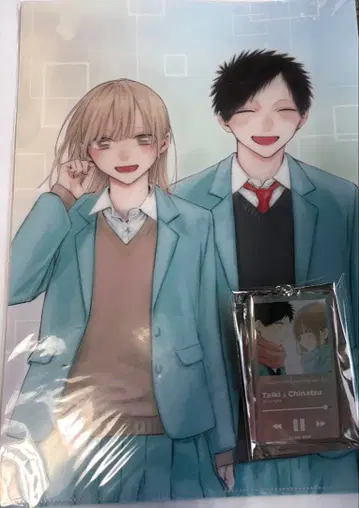 푸른상자전 아크릴 키링 클리어 파일 사슴노 치나미 이노마타 타이키