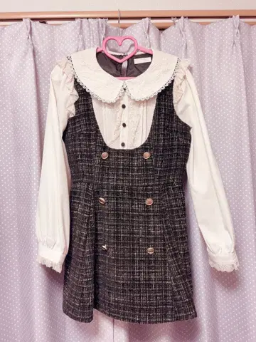 리즈리사 트위드 셋업 블랙