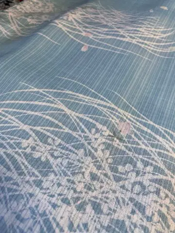 만요지이 워셔블 기모노 여름 아이템 얇은 옷 단의 사 시바쿠사마이카문