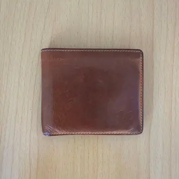 IL BISONTE 일비종떼 이단 접이식 지갑 가죽 천연 가죽 브라운