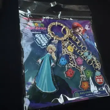 3개 영화관 한정판 슈퍼 마리오 백참 키링 로제타