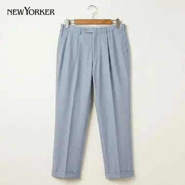 뉴요커 턱 들어간 코튼 슬랙스 더블 밑단 트레디셔널 클래시컬